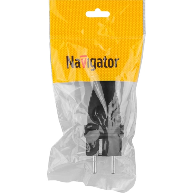 Вилка Navigator 61 368 NCA-PLR02-16A-E-IP44-BL прямая с заземлением черная Вилка Navigator 61 368 NCA-PLR02-16A-E-IP44-BL прямая с заземлением черная