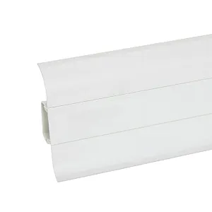 Плинтус LinePlast L045 белый 58 мм 2.2 м