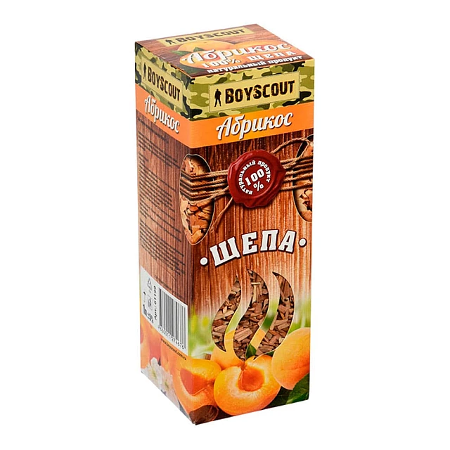 Щепа для копчения Boyscout 61199 Абрикос 1 л Щепа для копчения Boyscout 61199 Абрикос 1 л