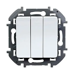Выключатель Legrand Inspiria 673540 3 клавиши белый
