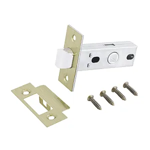 Защелка Аллюр АРТ L45-8 АВ торцевая планка 25 мм без ручки старая бронза