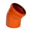 Отвод для наружной канализации Valfex 30105110 110 мм 30° рыжий