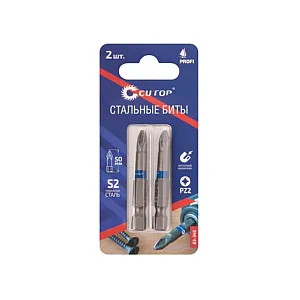 Набор стальных бит Cutop Profi  PZ2 83-345 2 шт*50 мм
