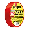 Изолента Navigator 71 111 NIT-A19-20/R красная