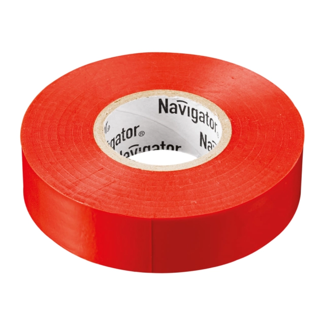Изолента Navigator 71 111 NIT-A19-20/R 20 м красная Изолента Navigator 71 111 NIT-A19-20/R 20 м красная