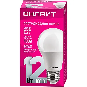 Лампа Онлайт 71 655 OLL-A60-12-230-4K-E27