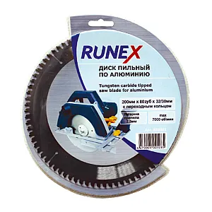 Диск пильный Runex 553001 по алюминию 80 зубьев 200*32/30 мм