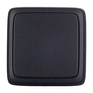 Выключатель Hegel Alfa ВА10-113-08 1 клавиша черный