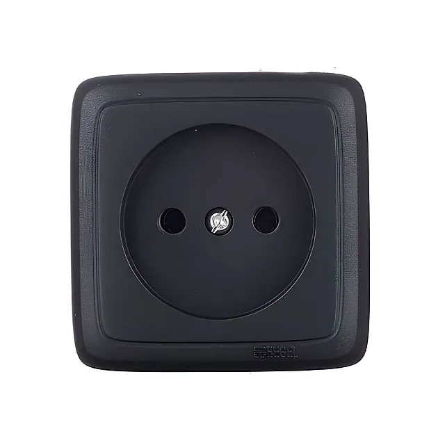 Розетка Hegel Alfa РА16-103-08 1 место черная