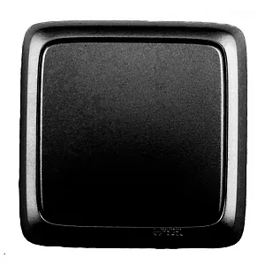 Выключатель проходной Hegel ВА10-163-08 1 клавиша черный