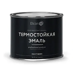 Эмаль термостойкая Elcon Max Therm 700°С белая 0.4 кг