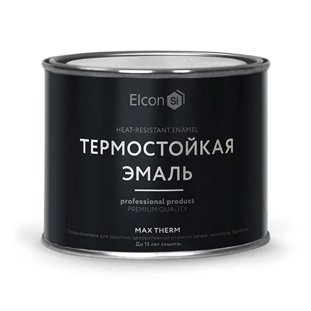 Эмаль термостойкая Elcon Max Therm 700°С белая 0.4 кг Эмаль термостойкая Elcon Max Therm 700°С белая 0.4 кг