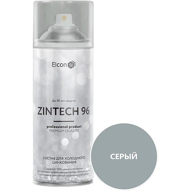 Грунт-эмаль Elcon Zintech 96% цинконаполненная 520 мл Грунт-эмаль Elcon Zintech 96% цинконаполненная 520 мл