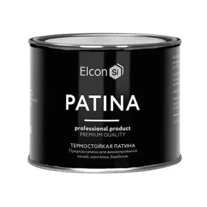 Краска кузнечная Elcon Patina термостойкая 700°С золото 0.2 кг