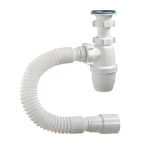 Сифон для умывальника Aquant S1015-35-MR 1 1/4*40 с гибкой трубой 40*50 мм