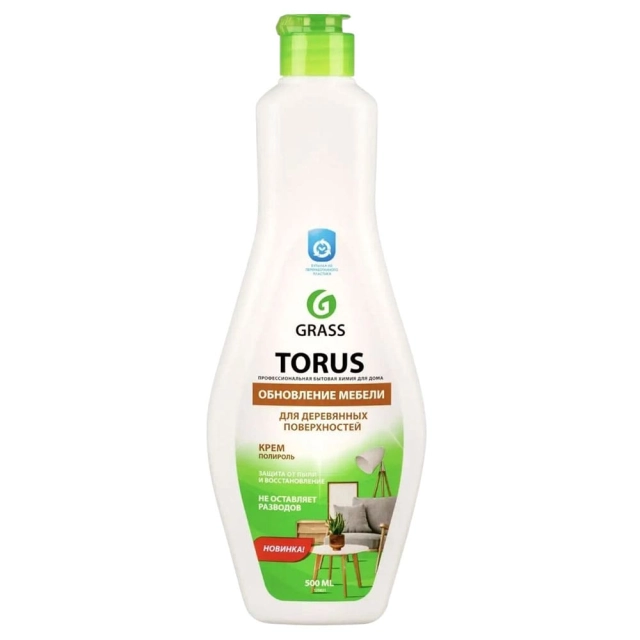 Очиститель-полироль для мебели Grass Torus Cream 125821 500 мл Очиститель-полироль для мебели Grass Torus Cream 125821 500 мл