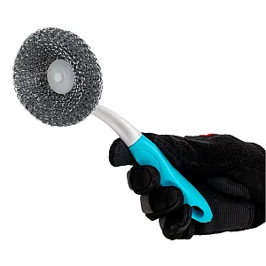 Губка для мытья посуды Рыжий Кот SM-05 104464 с рукояткой