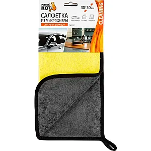 Салфетка Рыжий кот 104775 из микрофибры супервпитывающая 30*30 см