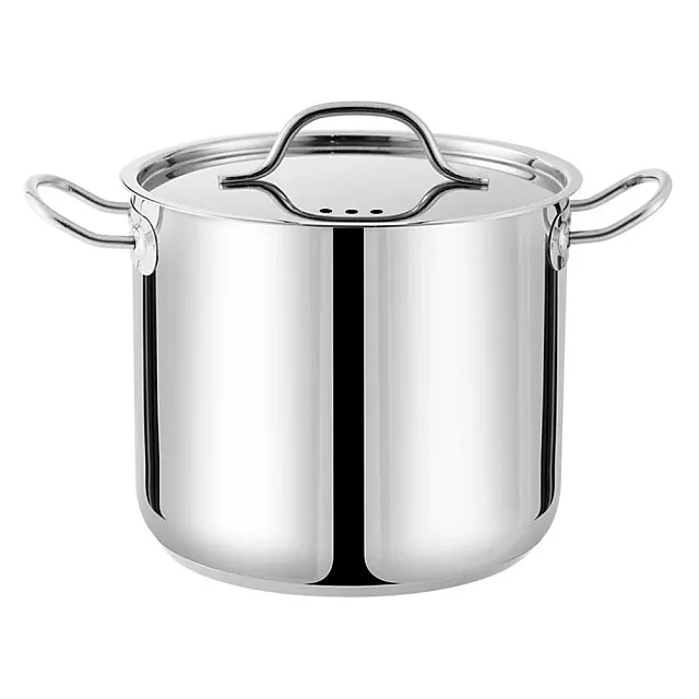 Кастрюля Mallony Elegante 109011 из нержавеющей стали со стальной крышкой 7.1 л