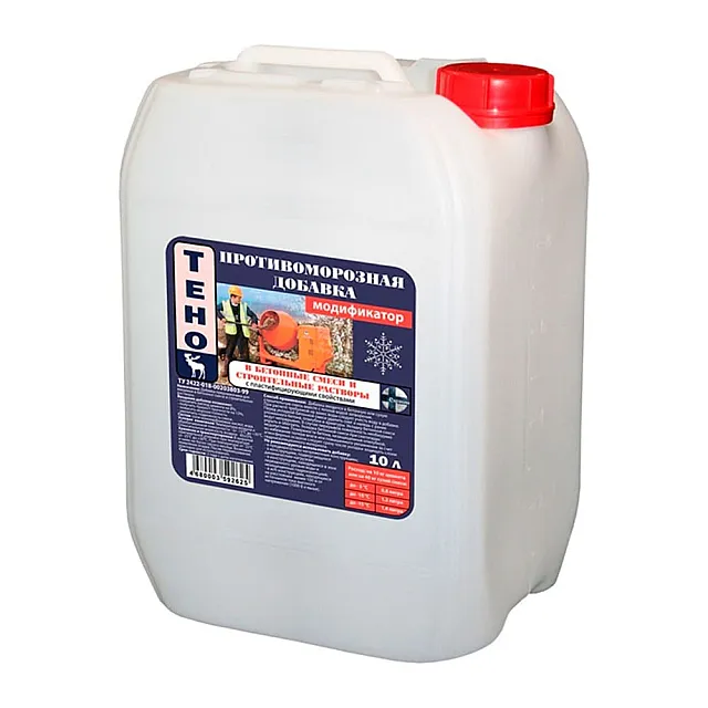 Добавка противоморозная Тено И00003800 в бетонные смеси и строительные растворы 10 л