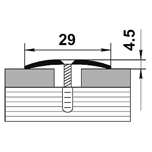 Порог Best Profile А30 серебро 29 мм 1.35 м анодированный