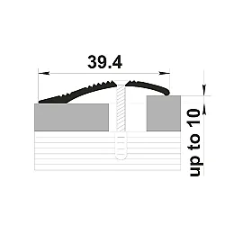 Порог Best Profile С4 135 дуб лионский 39.4 мм 1.8 м