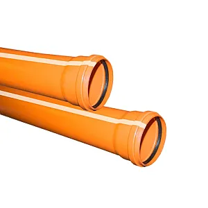 Труба для наружной канализации Valfex 301600100 160*4.9*1000 мм рыжая