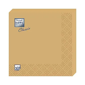 Салфетки декоративные Bouquet Home Collection Classic GOLD 37005 33*33 см 3 слоя 20 шт