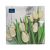 Салфетки декоративные Art Bouguet Белые тюльпаны 37383 33*33 см 3 слоя 20 шт