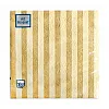 Салфетки декоративные Art Bouguet Барокко Полосы Золотые 37869 33*33 см 3 слоя 16 шт
