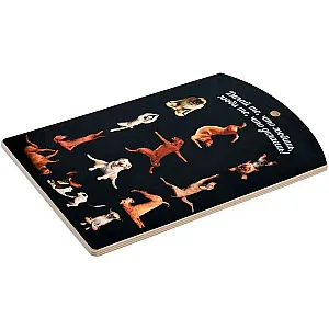 Доска разделочная Marmiton Йога-собаки 17122 береза 29*18.5 см