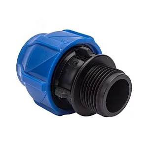 Муфта Valfex 121001122120 ПНД компрессионная соединительная с НР 20*3/4