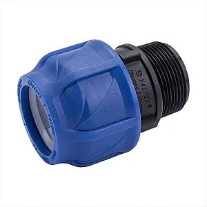 Муфта Valfex 121001140112 ПНД компресионная соединительная c наружной резьбой 40*1 1/2