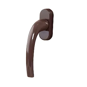 Ручка для пластиковых окон Нора-М Луна штифт 35 мм коричневая