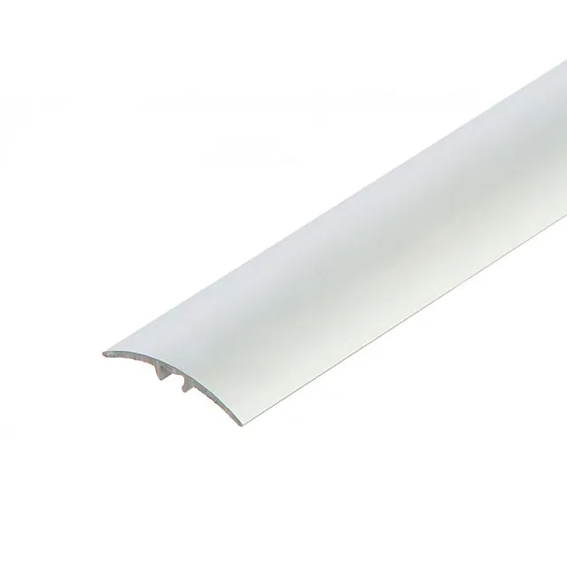 Порог Русский профиль 40 мм шелк жемчужный разноуровневый с дюбелем 1.8 м