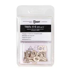 Наконечник кабельный КВТ 78770 ТМЛс 4-6 20 шт