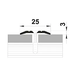 Порог Best Profile А1 золото 25 мм 0.9 м анодированный