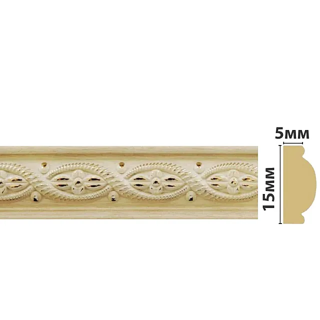 Молдинг Grace Дубай ПИ15Д 15*5*2400 мм