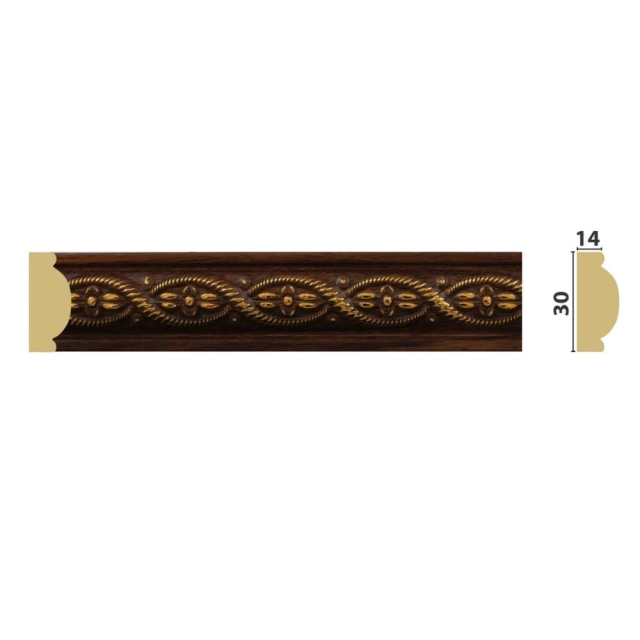 Молдинг Grace Ватикан ПИ30В 30*14*2400 мм Молдинг Grace Ватикан ПИ30В 30*14*2400 мм