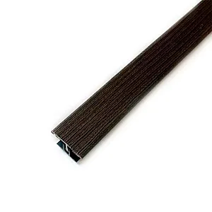 Порог Sanrelia АС11 Т-образный П10 орех темный 26*8*11 мм 2.7 м