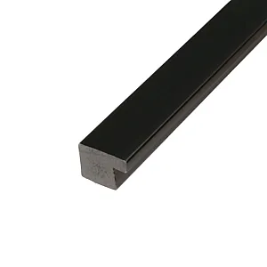 Завершающая рейка Grace 00059377 черная гладкая 22х16х2700мм