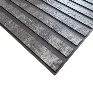 Панель ПВХ Grace Рейки Серый гранит 970*500 мм