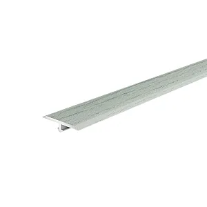 Порог Sanrelia Т20М Т-образный R102 ольха серая с монтажной планкой 20 мм 0.9 м