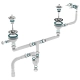 Сифон для двойных моек Aquant UD0179-12-MR 3 1/2 Сифон для двойных моек Aquant UD0179-12-MR 3 1/2