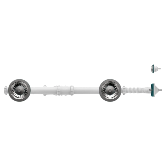 Сифон для двойных моек Aquant UD0179-12-MR 3 1/2 Сифон для двойных моек Aquant UD0179-12-MR 3 1/2