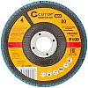 Круг лепестковый Cutop Profi Plus 72-125100 торцевой циркониевый 125*22.2 Р100 80 лепестков профессиональный