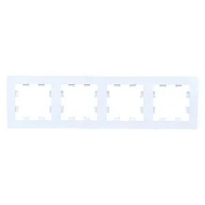 Рамка Schneider Electric AtlasDesign 4 поста белый
