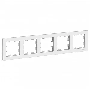 Рамка Schneider Electric AtlasDesign 5 постов белый