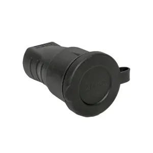 Розетка переносная EKF Basic RPS-012-16-230-44 230В 2P+PE 16A IP44 с защитной крышкой каучуковая