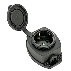 Колодка розеточная EKF Марс 2P+PE 16A IP44 с защитной крышкой каучуковая